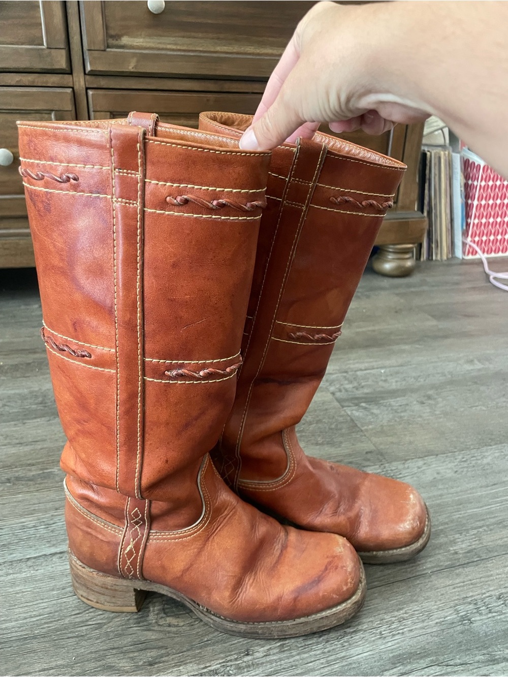 Vintage Frye Campus Boots • Brown Leather • Made in USA • Women’s 8.5 - Picture 7 of 7